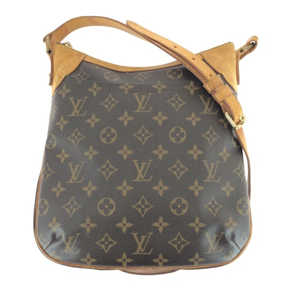 LOUIS VUITTON Authentic Brown Monogram Leather Shoulder Bag